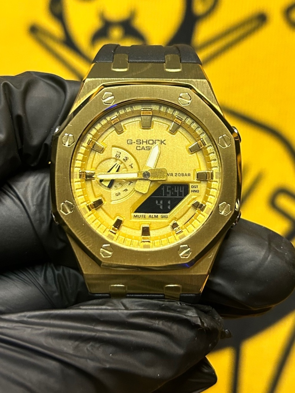 Custom Gold G-Shock Watch | Luxury Gold Finish | Men’s Statement Timepiece